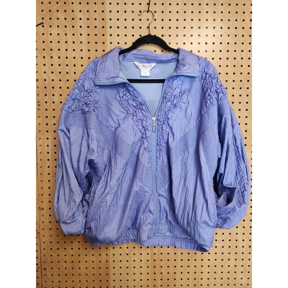 VTG Great Cavalier Track Suit Jacket‎ Large Purple 90s Windbreaker